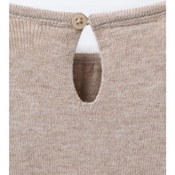 ZARA KNIT DRESS WITH BOWS - Picture 4 of 10